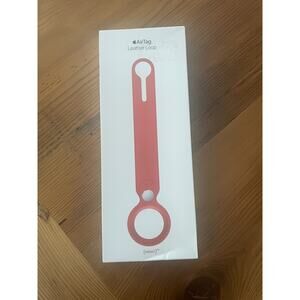 Apple AirTag Leather Loop RED AUTHENTIC SEALED Genuine